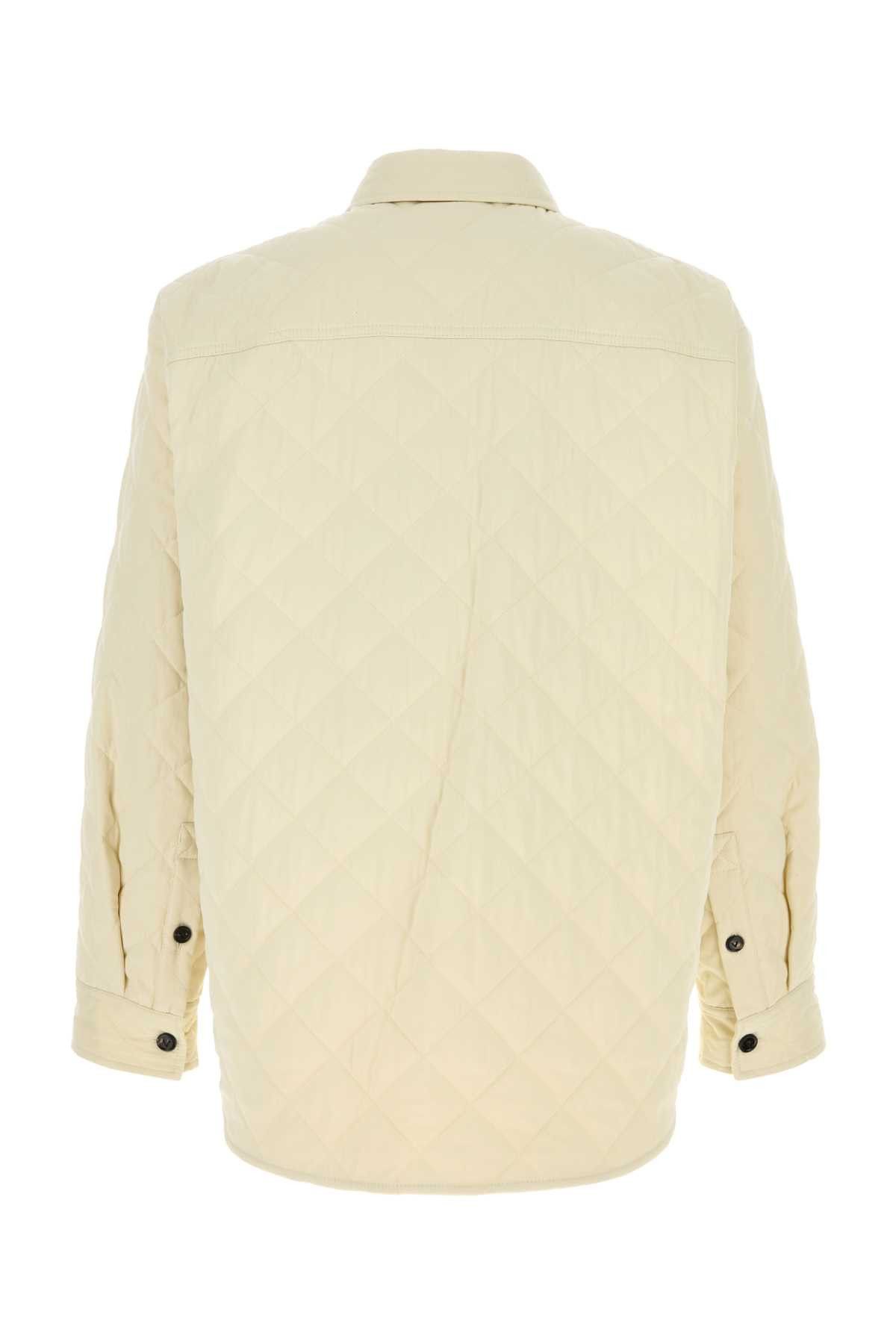 Bottega Veneta Ivory Tech Cotton Jacket Size US M / EU 48-50 / 2 - 2 Thumbnail