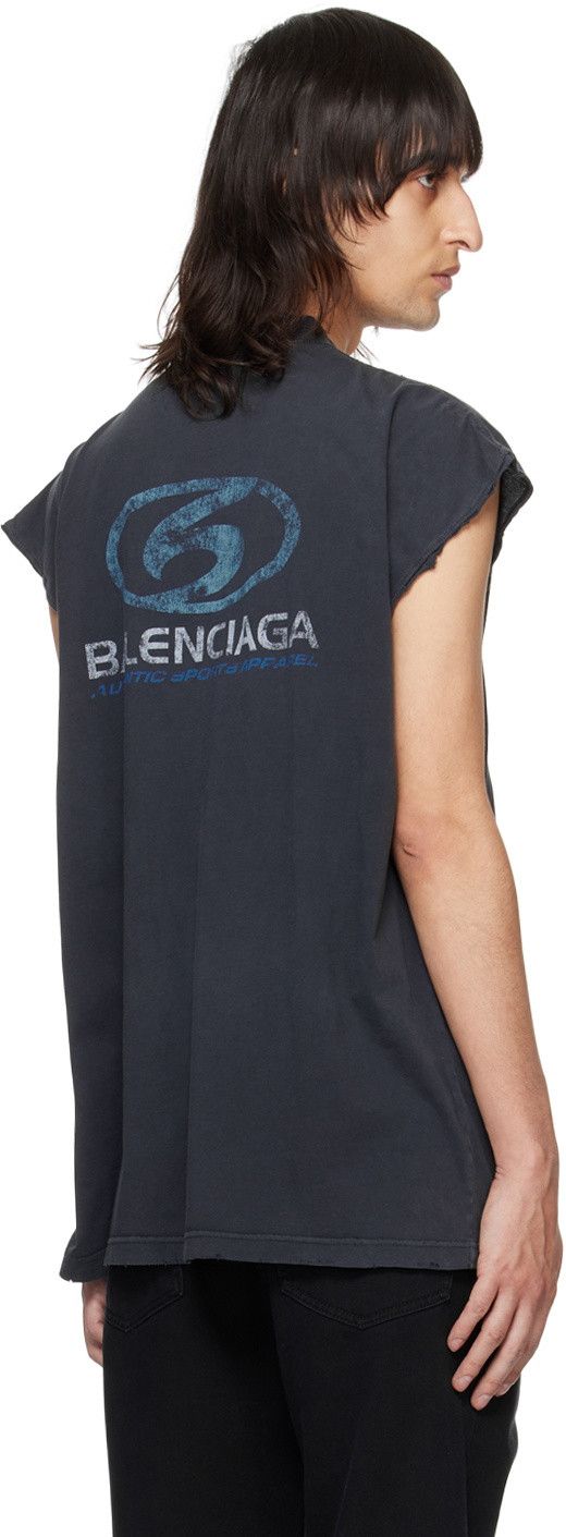 Balenciaga Balenciaga Black sleeveless Surfer T-Shirt Size US M / EU 48-50 / 2 - 3 Thumbnail