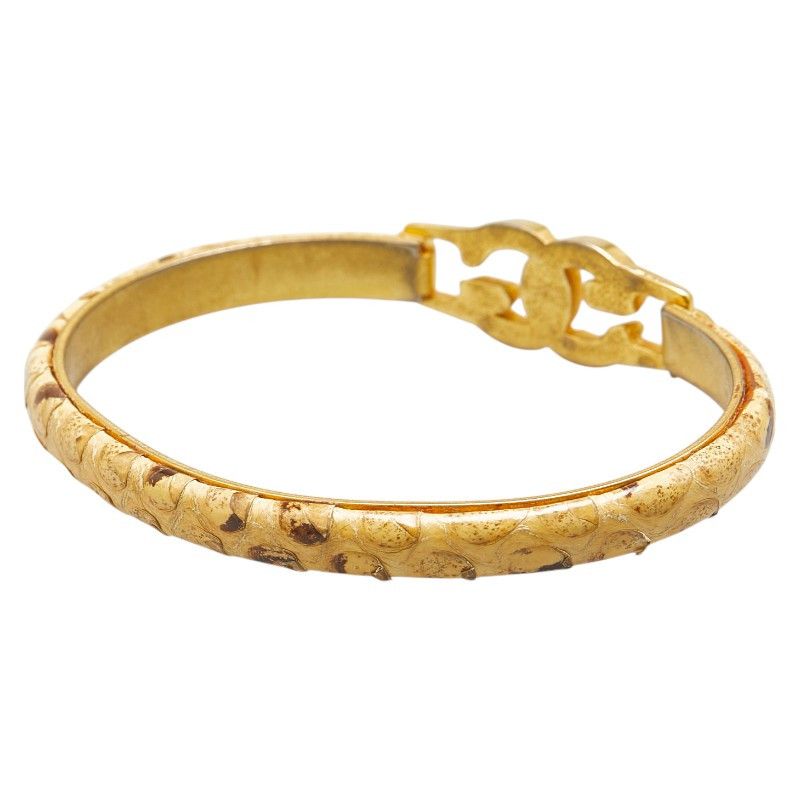 Gucci Gucci Gucci Interlocking G Python Bracelet Natural Material Bracelet Size ONE SIZE - 2 Thumbnail