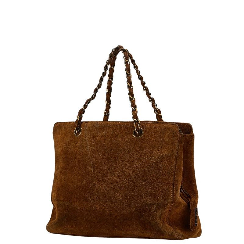 Chanel Chanel Chanel Suede Chain Tote Bag Suede Tote Bag Size ONE SIZE - 2 Thumbnail
