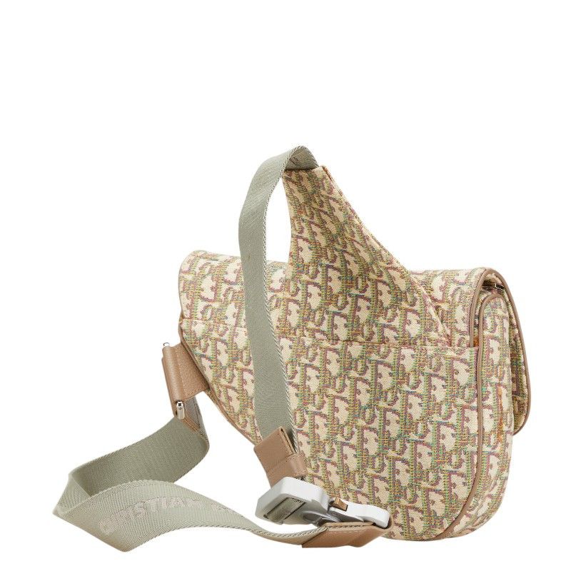 Dior Dior Dior Saddle Oblique Canvas Leather 2way Shoulder Bag Canvas Shoulder Bag Size ONE SIZE - 2 Thumbnail