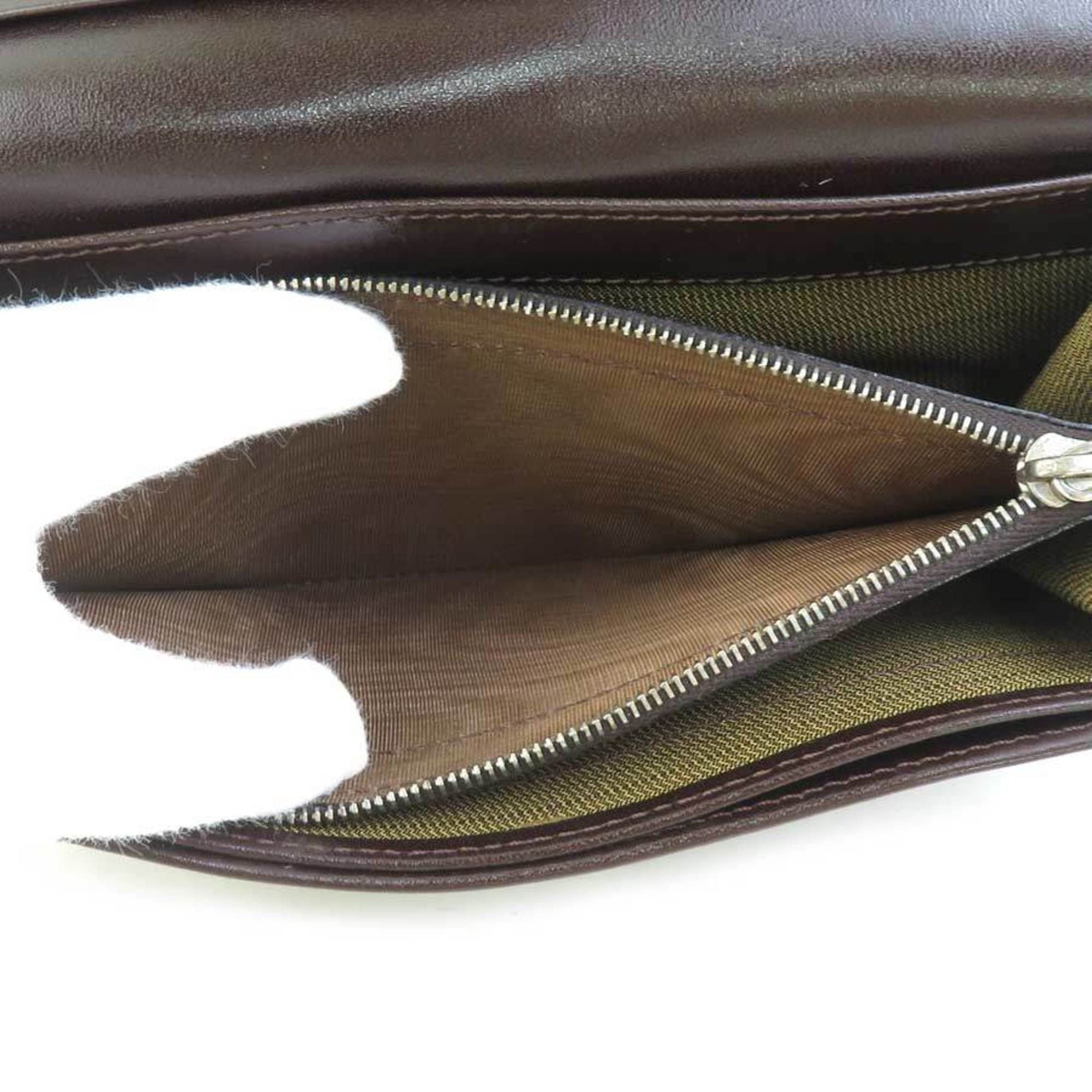 Fendi FENDI Bi-fold Wallet Zucca Canvas Leather Brown Women's e60599g Size ONE SIZE - 4 Thumbnail