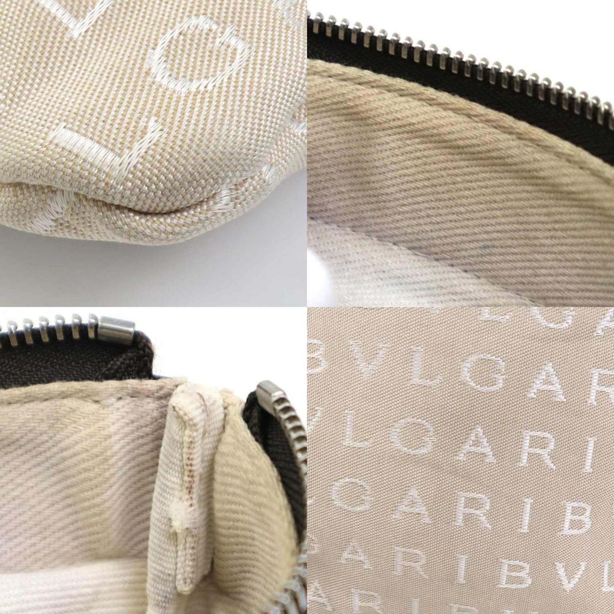 Bvlgari BVLGARI Shoulder Bag Nylon Canvas Leather Beige x Brown Men's Women's h31299a Size ONE SIZE - 3 Thumbnail