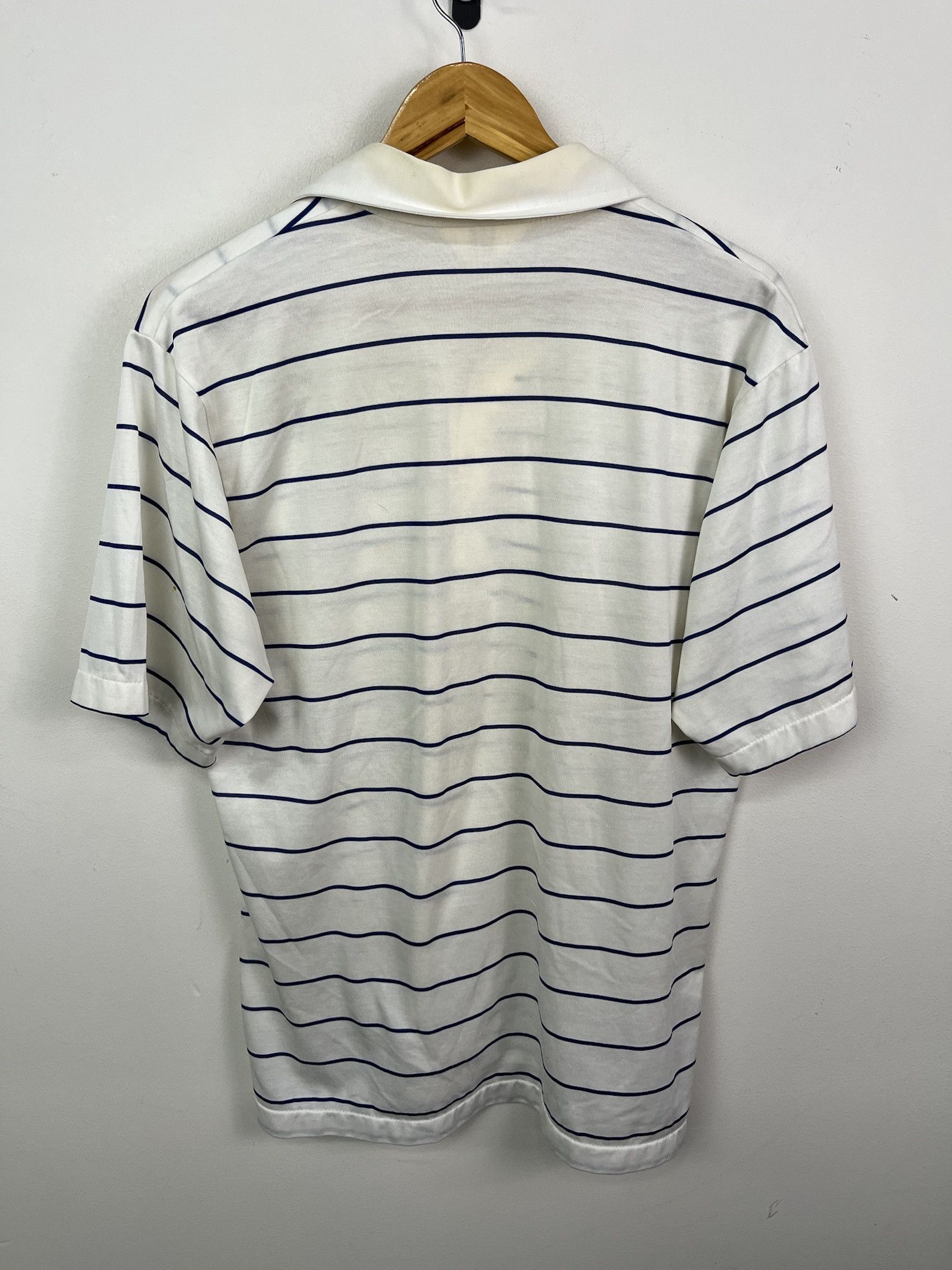 Polo Ralph Lauren × Vintage Vintage 90's Sahara Quarter Button Down "Voyager VIllage Country Club" Embroidered Two Tone Lined Pattern Polo Style Shirt Size US L / EU 52-54 / 3 - 4 Thumbnail