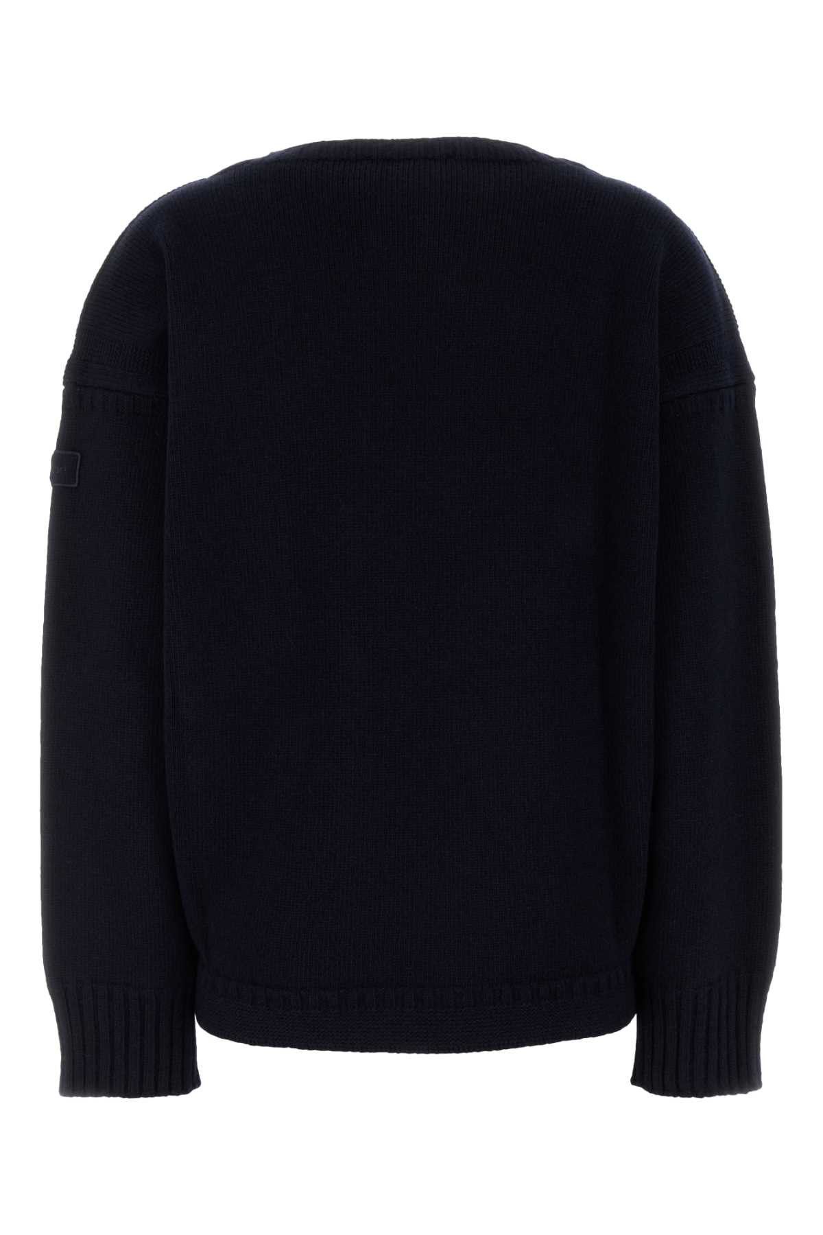 Chloe Dark Blue Wool Blend Sweater Size S / US 4 / IT 40 - 2 Thumbnail