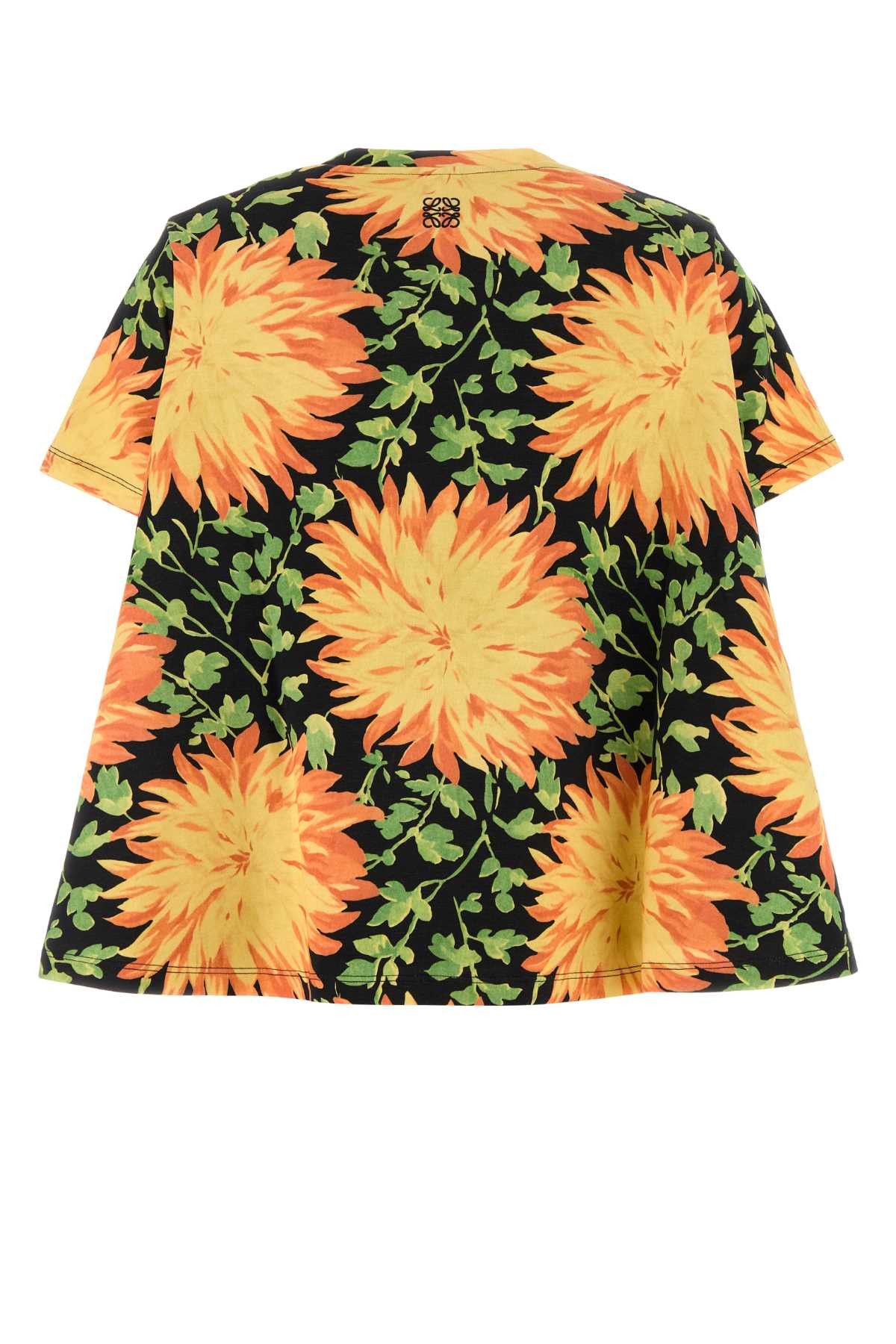Loewe Printed Cotton Blend T-Shi Size L / US 10 / IT 46 - 2 Thumbnail