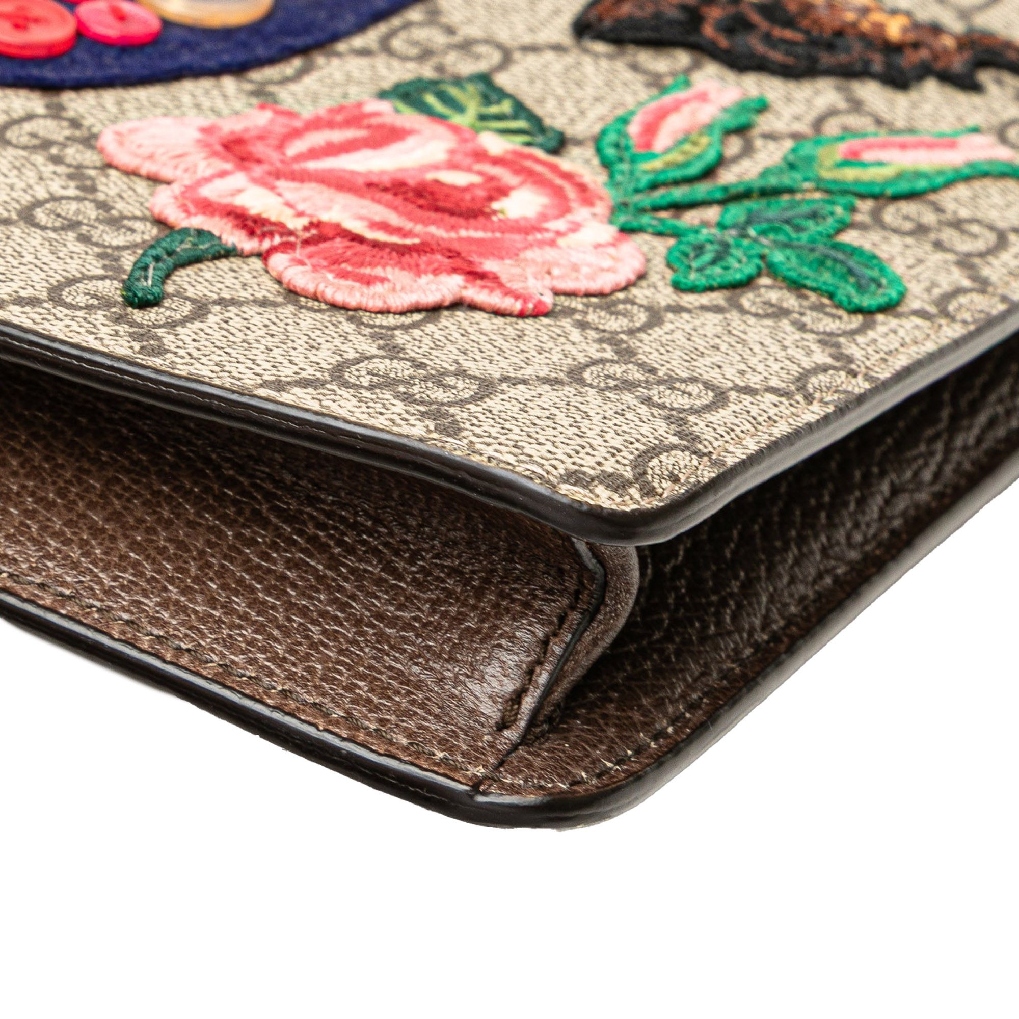 Gucci Gucci GG Supreme Web Butterfly Clutch Size ONE SIZE - 11 Thumbnail