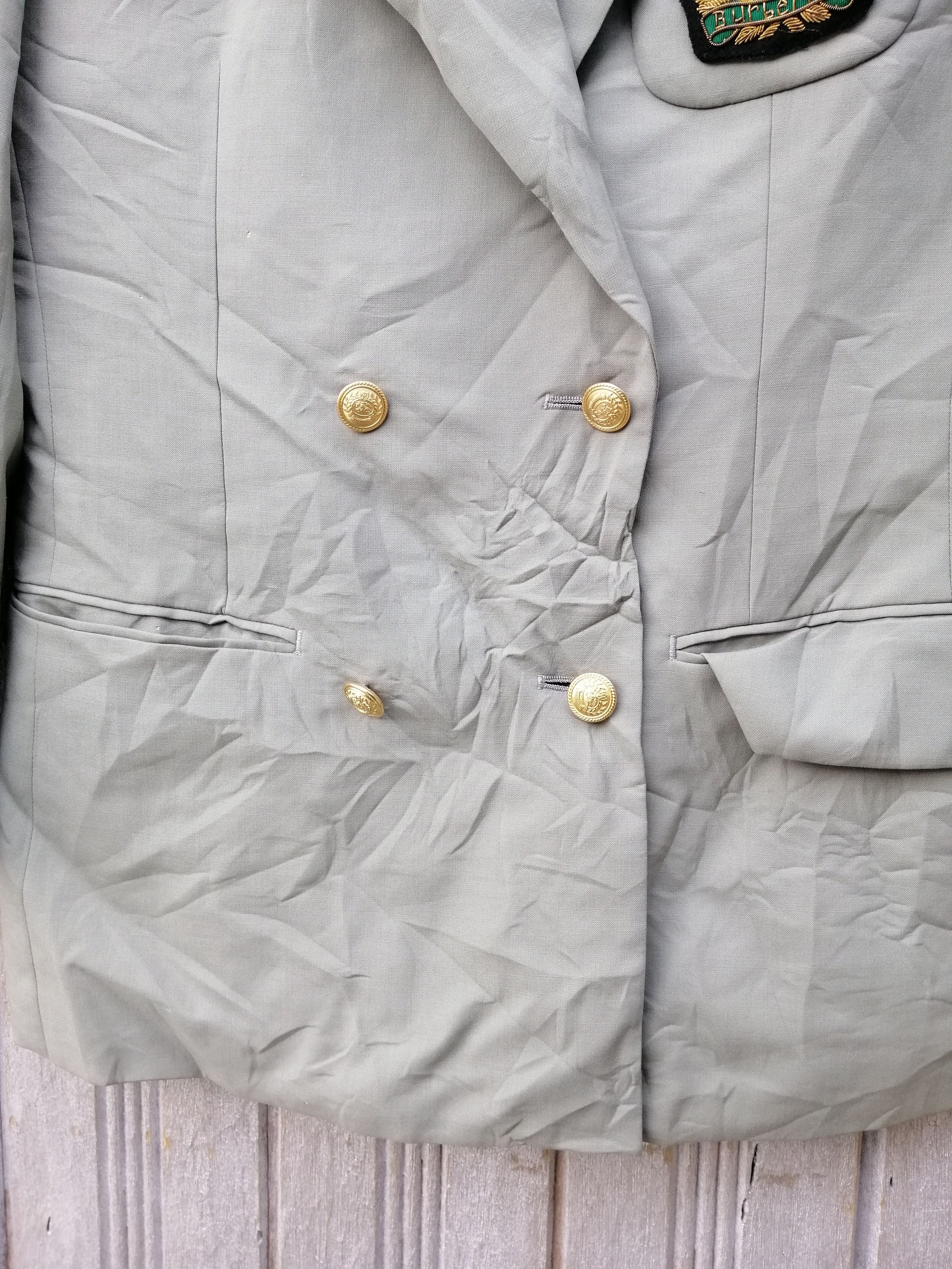 Burberry Vintage Burberry's Blazer Front Embroidered Logo Size 36S - 3 Thumbnail