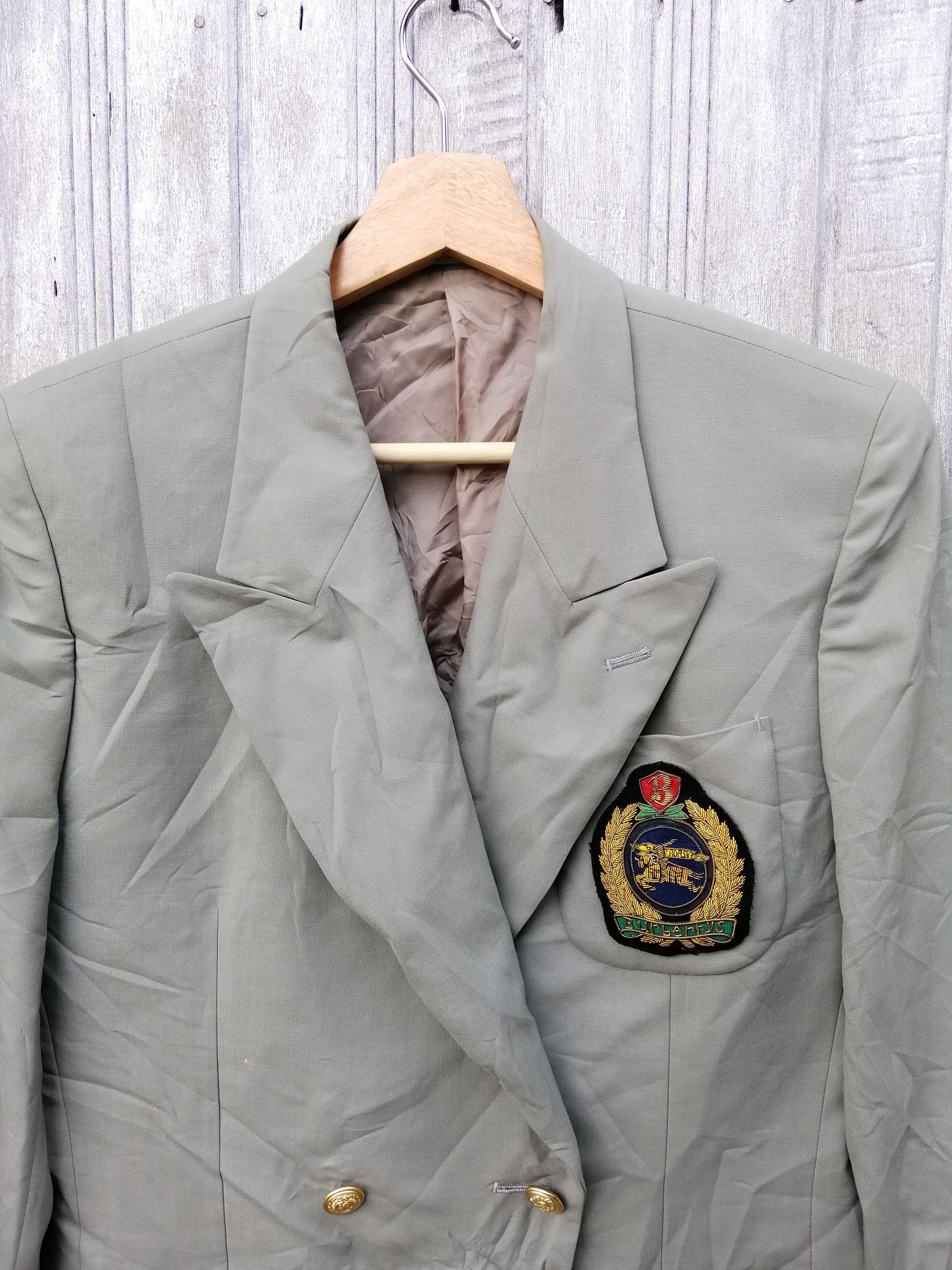 Burberry Vintage Burberry's Blazer Front Embroidered Logo Size 36S - 1 Thumbnail