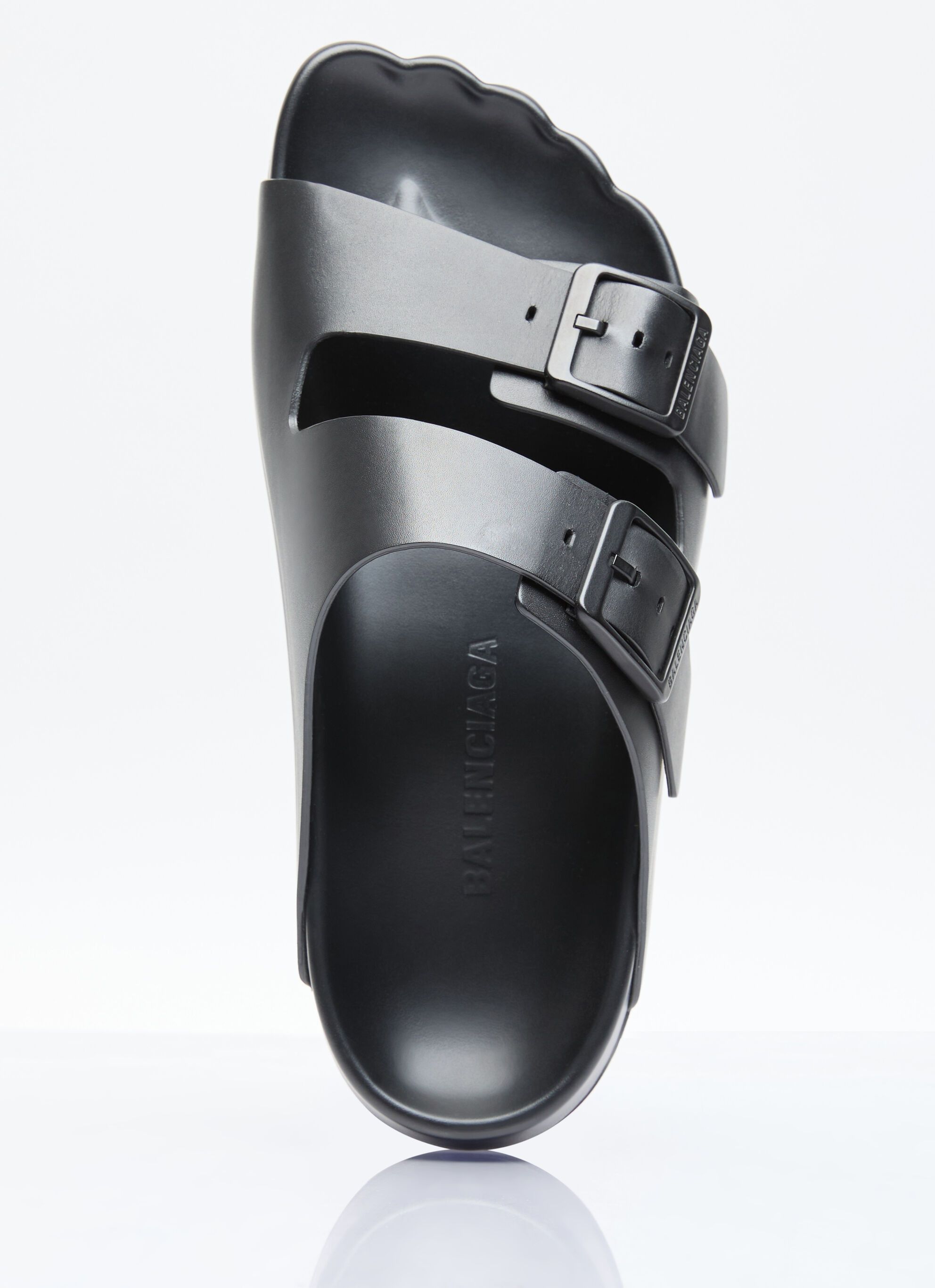 Balenciaga leather sunday sandals in black Size US 12 / EU 45 - 3 Thumbnail