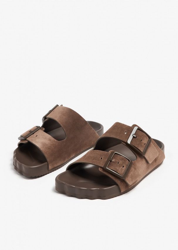 Balenciaga leather sunday sandals in cold brown Size US 12 / EU 45 - 3 Thumbnail