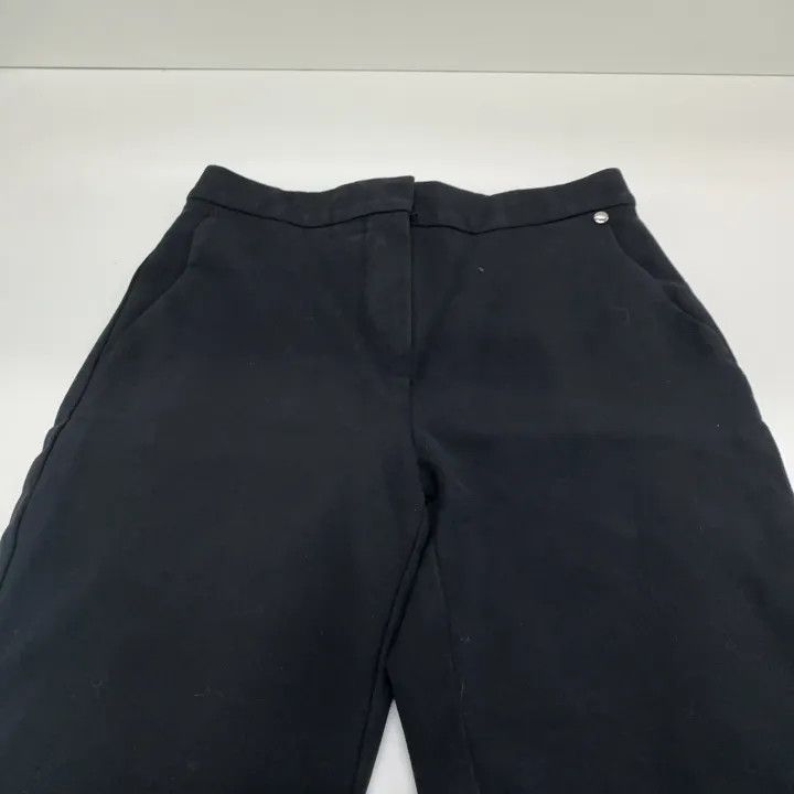 Max Mara Max Mara Casual Solid Black Pants 0079 Size US 40 / EU 56 - 7 Thumbnail