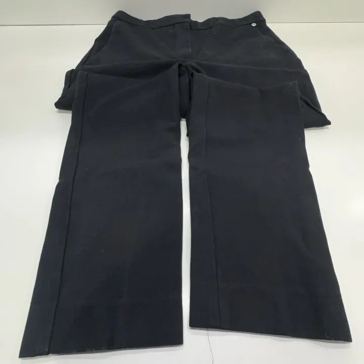 Max Mara Max Mara Casual Solid Black Pants 0079 Size US 40 / EU 56 - 10 Thumbnail