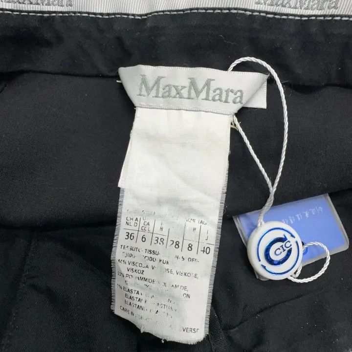 Max Mara Max Mara Casual Solid Black Pants 0079 Size US 40 / EU 56 - 4 Thumbnail