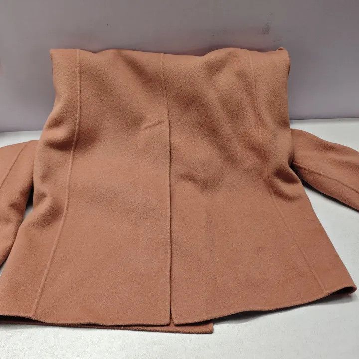 Max Mara Max Mara Pink Double-Breasted Wool Coat 0079 Size US M / EU 48-50 / 2 - 11 Thumbnail