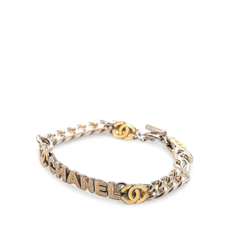 Chanel Chanel Chanel Logo Coco Mark Metal Bracelet Metal Bracelet Size ONE SIZE - 2 Thumbnail