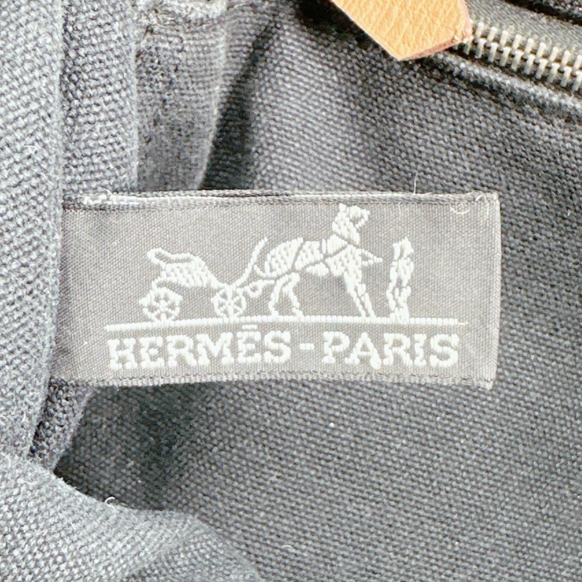 Hermes Hermes Tote Bag Handbag Canvas Foule PM Cotton Black Size ONE SIZE - 15 Thumbnail