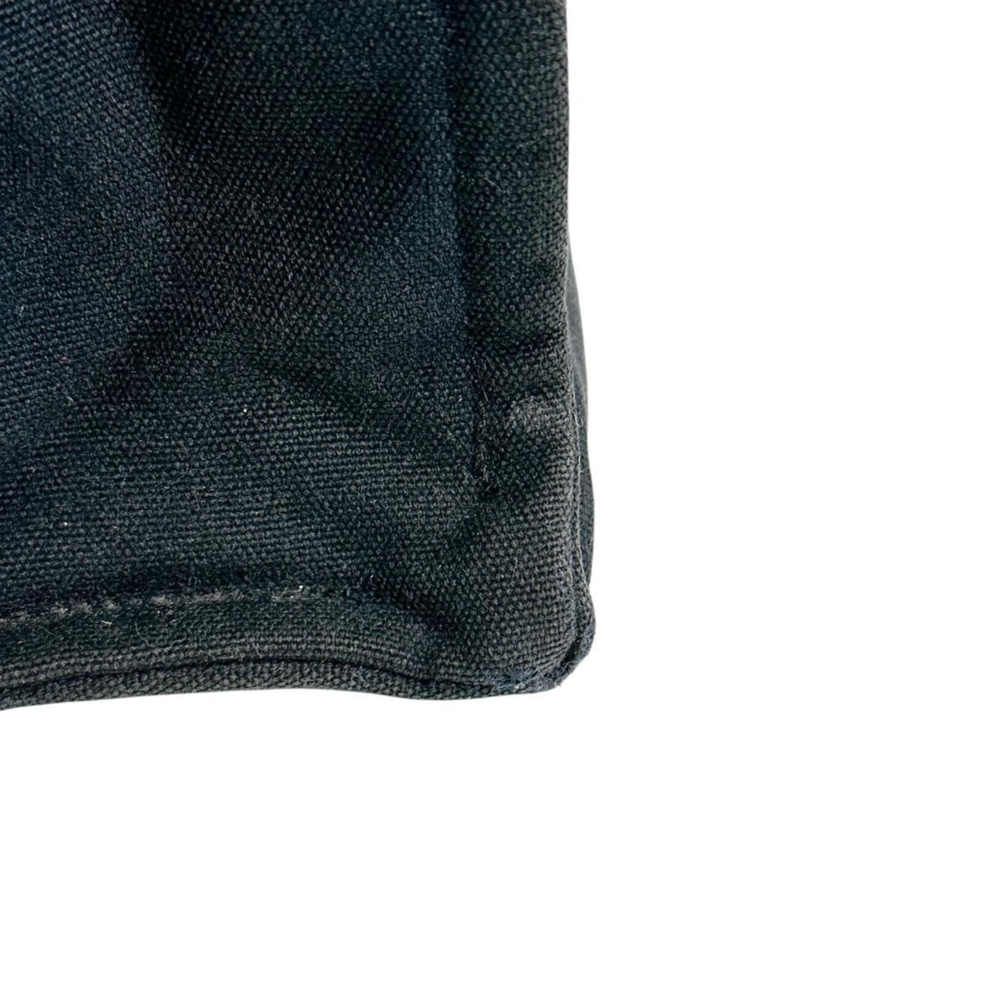 Hermes Hermes Tote Bag Handbag Canvas Foule PM Cotton Black Size ONE SIZE - 7 Thumbnail