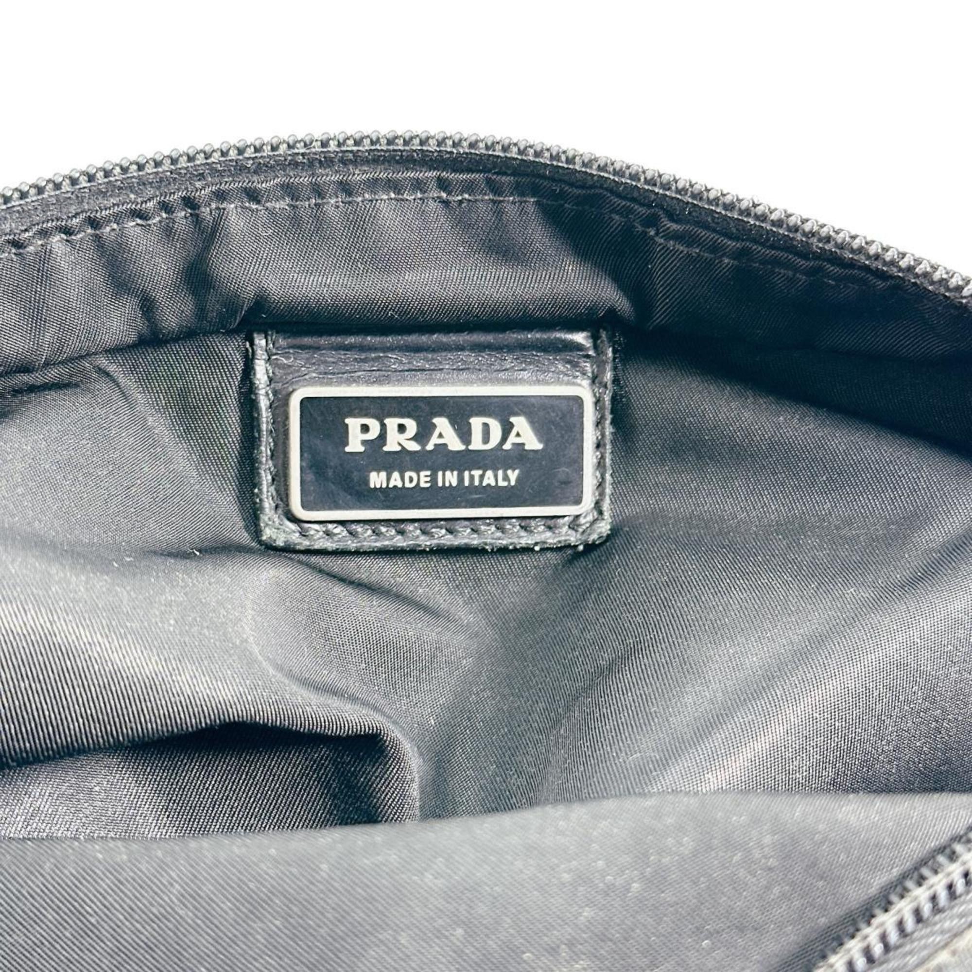 Prada PRADA Shoulder Bag Body Triangle Logo Nylon Black Size ONE SIZE - 16 Thumbnail