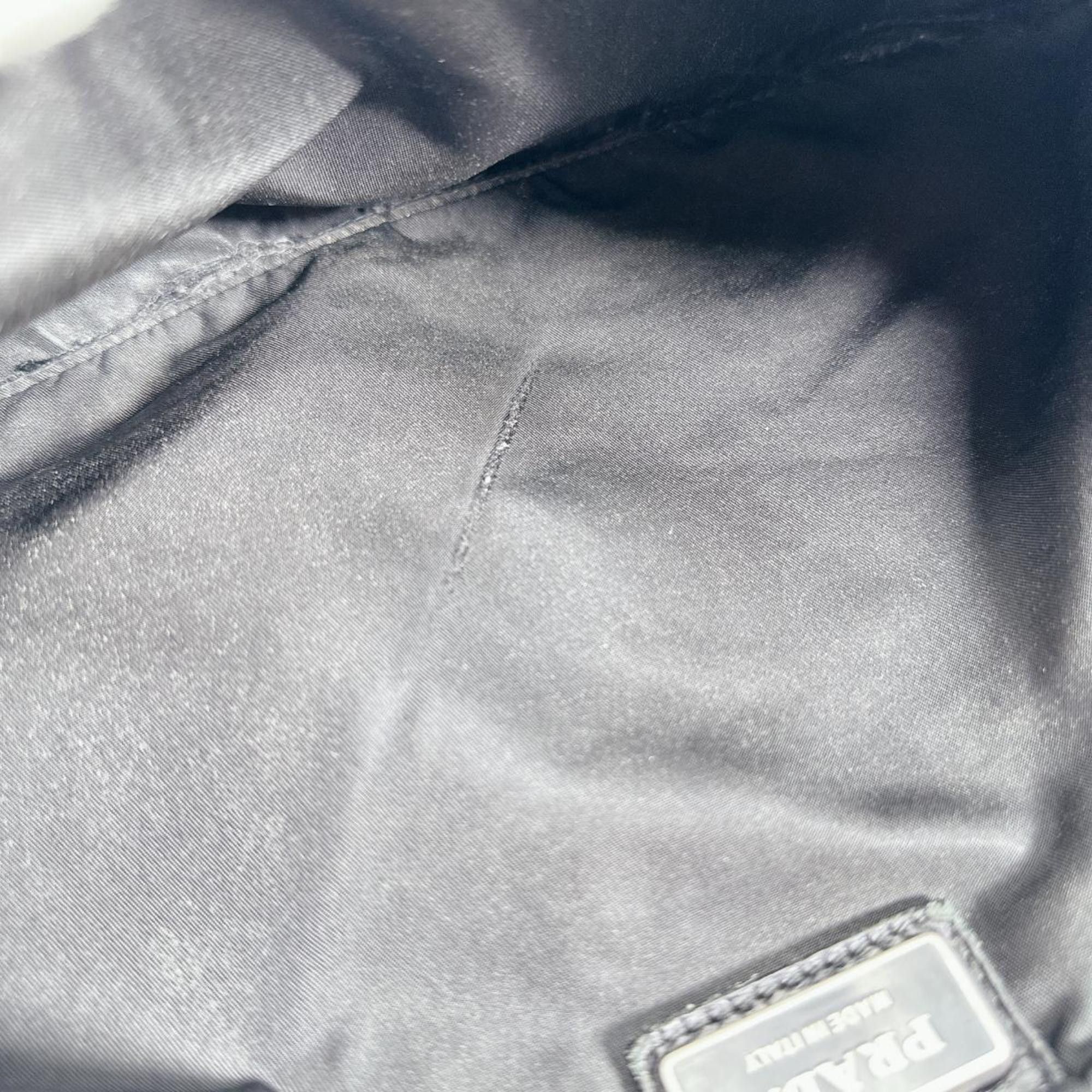 Prada PRADA Shoulder Bag Body Triangle Logo Nylon Black Size ONE SIZE - 15 Thumbnail
