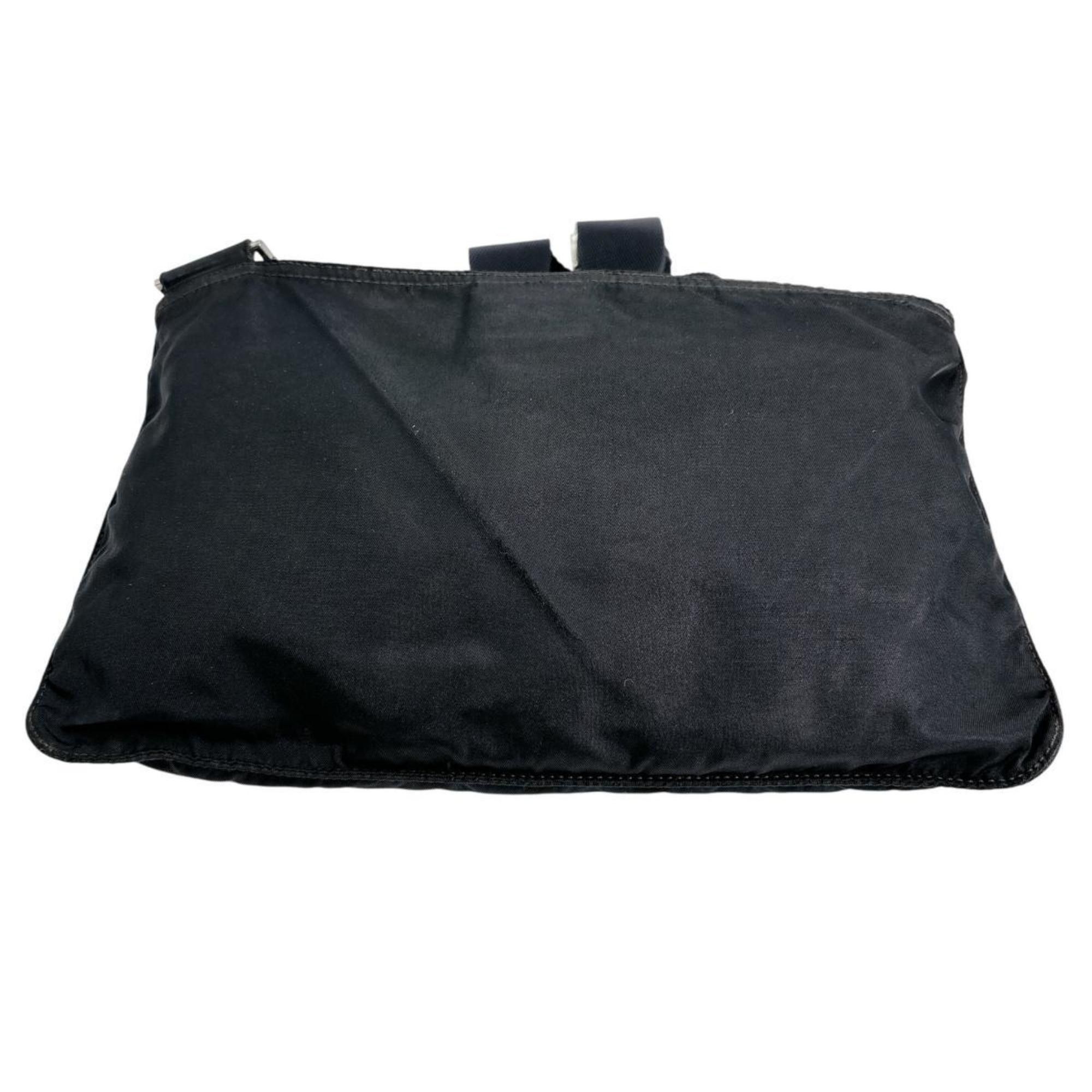 Prada PRADA Shoulder Bag Body Triangle Logo Nylon Black Size ONE SIZE - 7 Thumbnail