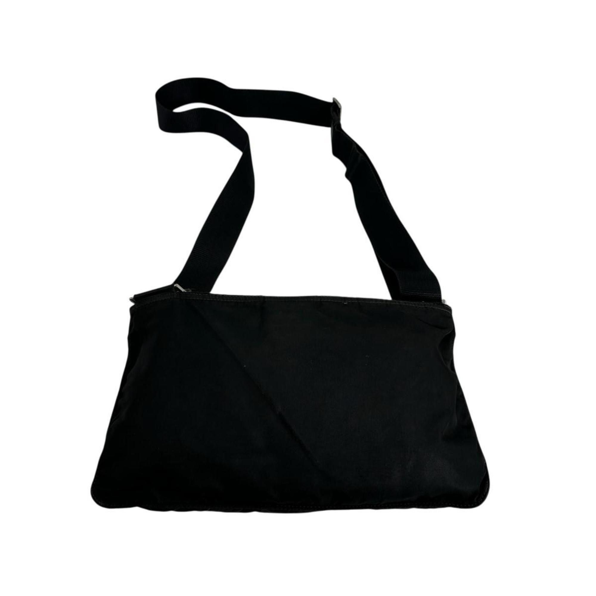 Prada PRADA Shoulder Bag Body Triangle Logo Nylon Black Size ONE SIZE - 2 Thumbnail