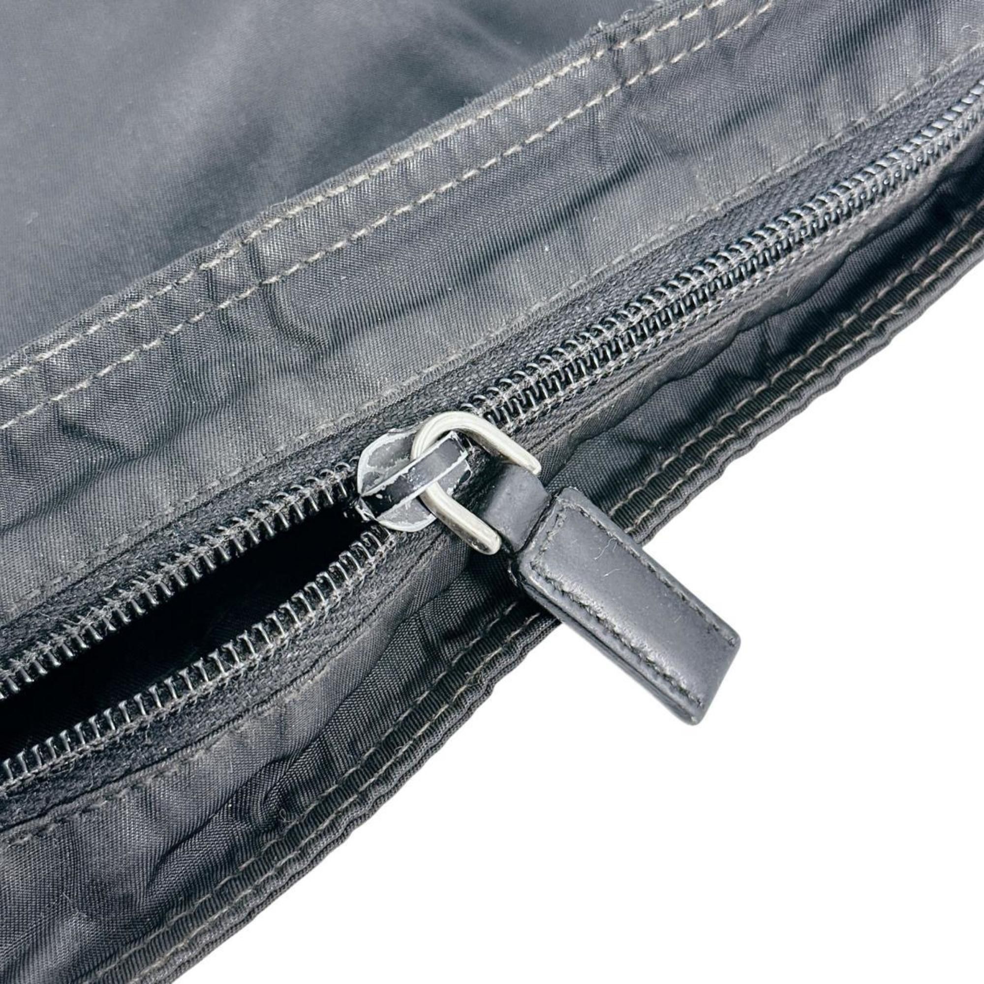 Prada PRADA Shoulder Bag Body Triangle Logo Nylon Black Size ONE SIZE - 14 Thumbnail