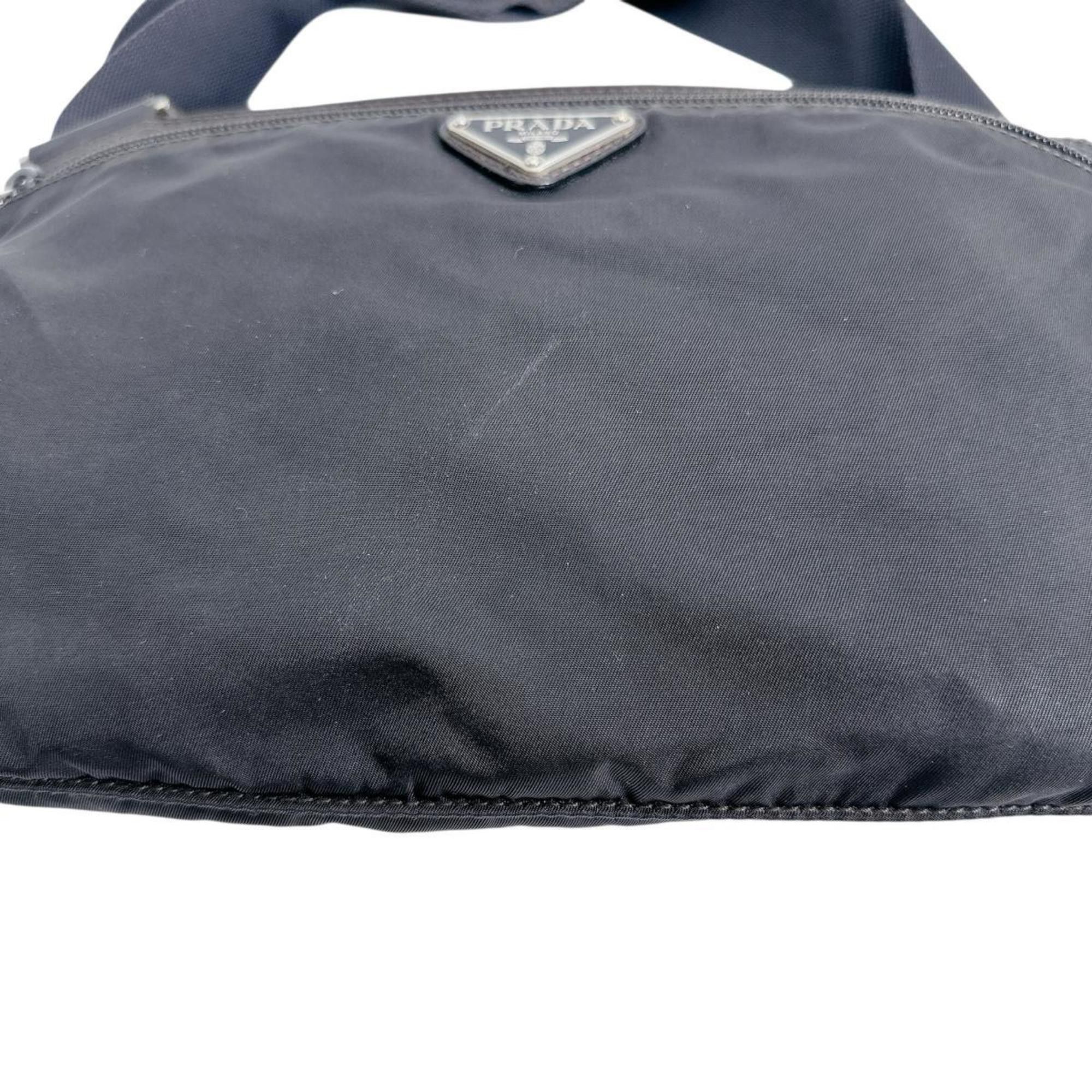 Prada PRADA Shoulder Bag Body Triangle Logo Nylon Black Size ONE SIZE - 6 Thumbnail