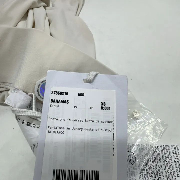 Max Mara Maxmara Comfortable Casual White Long Pants 0079 Size 22" - 4 Thumbnail