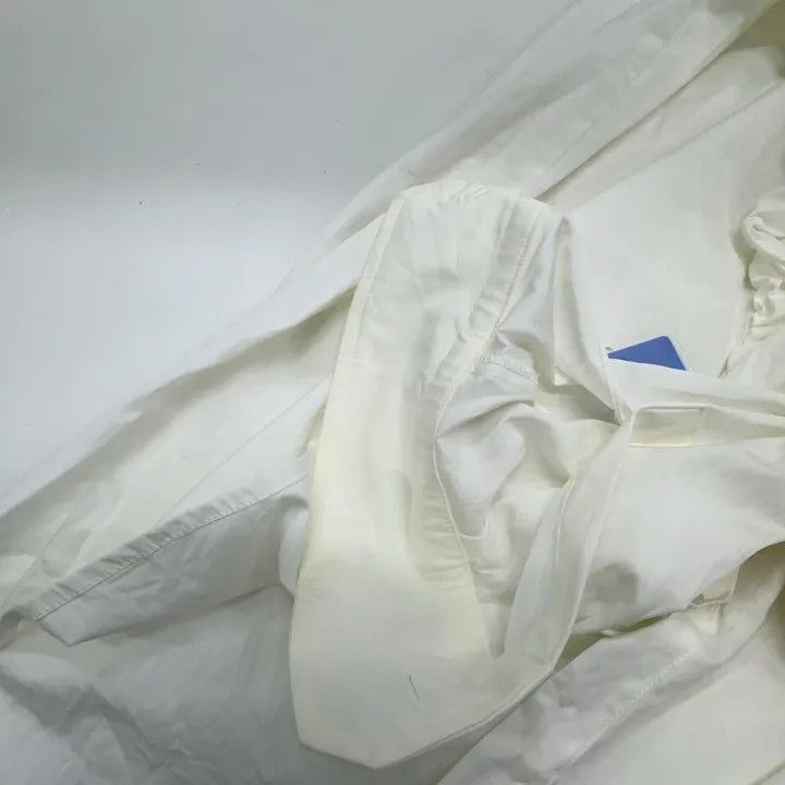 Max Mara Max Mara Casual Ruffled White Shirt 0079 Size S / US 4 / IT 40 - 12 Thumbnail