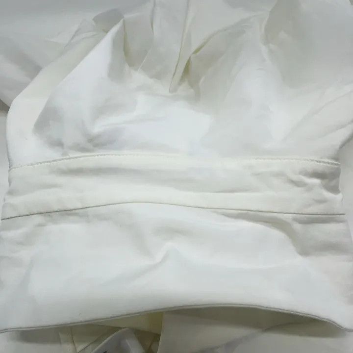 Max Mara Max Mara Casual Ruffled White Shirt 0079 Size S / US 4 / IT 40 - 7 Thumbnail
