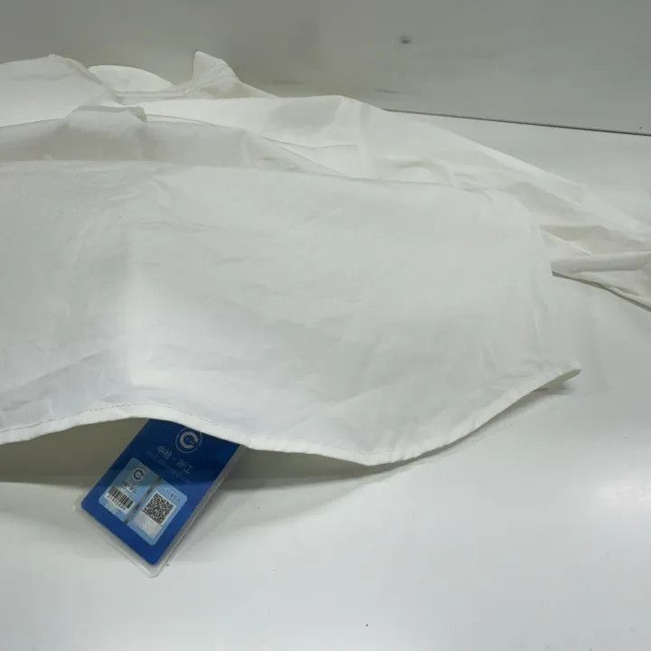Max Mara Max Mara Casual Ruffled White Shirt 0079 Size S / US 4 / IT 40 - 16 Thumbnail