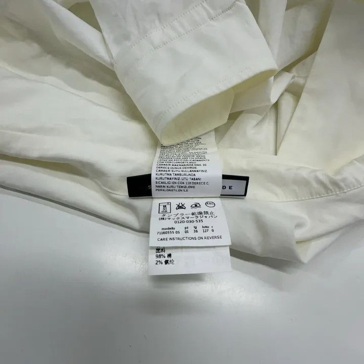 Max Mara Max Mara Casual Ruffled White Shirt 0079 Size S / US 4 / IT 40 - 5 Thumbnail