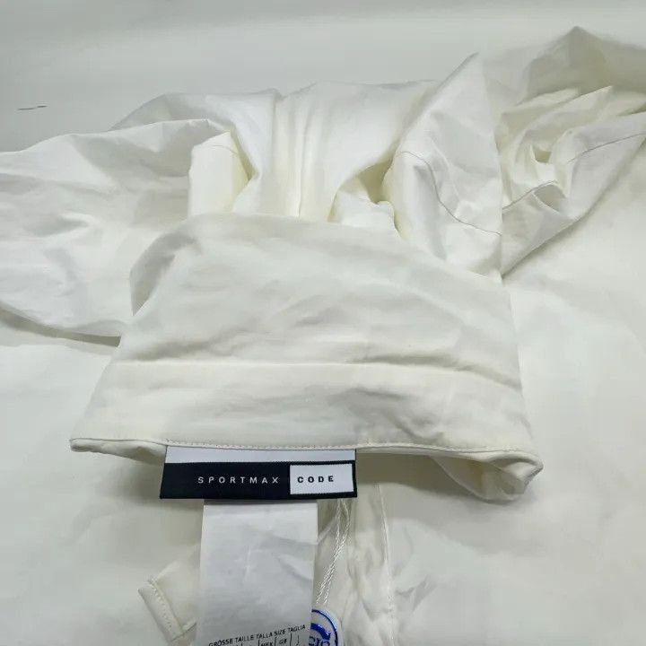 Max Mara Max Mara Casual Ruffled White Shirt 0079 Size S / US 4 / IT 40 - 8 Thumbnail