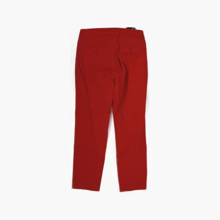 Max Mara Maxmara Casual Red Straight-Leg Trousers 0079 Size 36" / US 14 / IT 50 - 3 Thumbnail