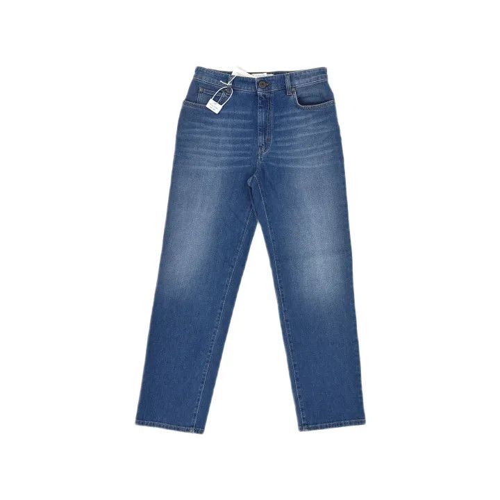 Max Mara WEEKEND MaxMara Blue Loose High-Waist Jeans 0079 Size 40" / US 18 - 2 Thumbnail