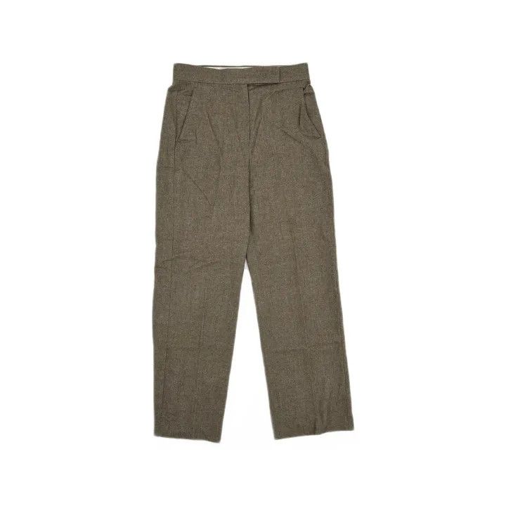 Max Mara Maxmara Casual Solid Wide-Leg Trousers 0079 Size 40" / US 18 - 2 Thumbnail