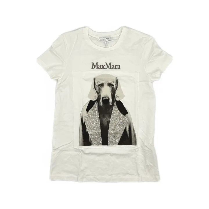 Max Mara MaxMara Casual Comfortable Round Neck T-Shirt 0079 Size XS / US 0-2 / IT 36-38 - 2 Thumbnail