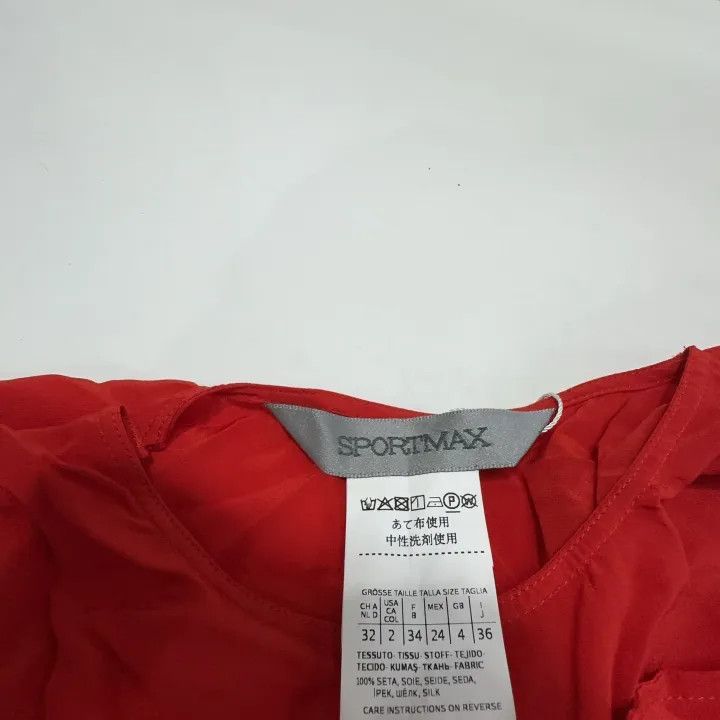 Max Mara Max Mara Casual Red T-Shirt for Women 0079 Size S / US 4 / IT 40 - 4 Thumbnail