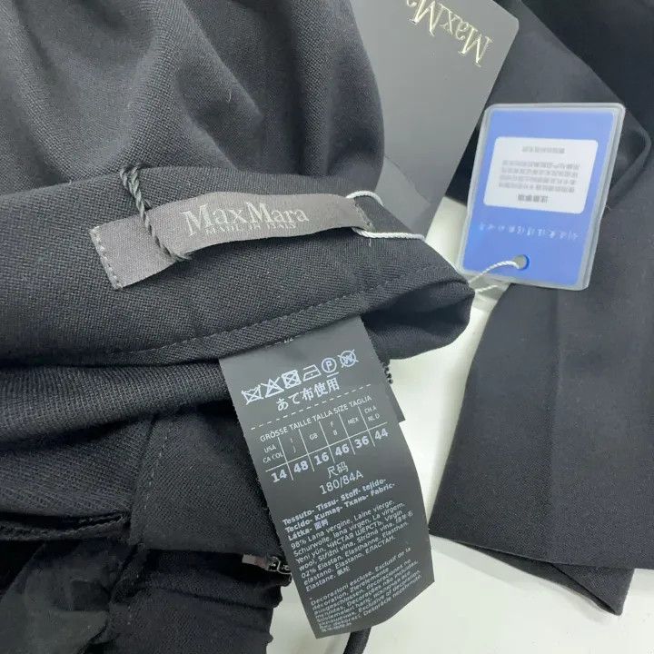 Max Mara Max Mara Casual Black Elastic Pants 0079 Size 42" / US 20 - 4 Thumbnail
