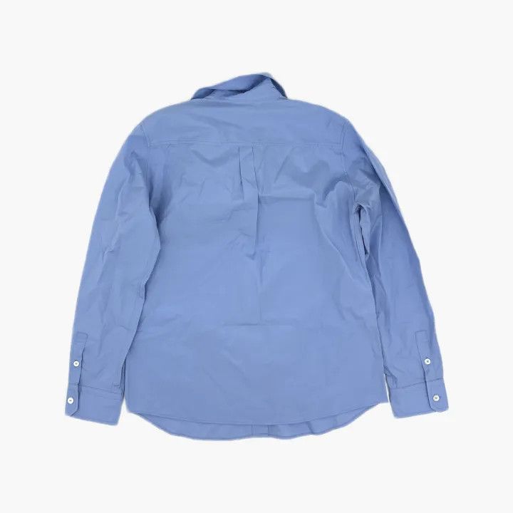 Max Mara Maxmara Classic Long Sleeve Shirt in Blue 0079 Size M / US 6-8 / IT 42-44 - 3 Thumbnail