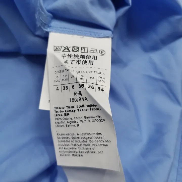 Max Mara Maxmara Classic Long Sleeve Shirt in Blue 0079 Size M / US 6-8 / IT 42-44 - 6 Thumbnail