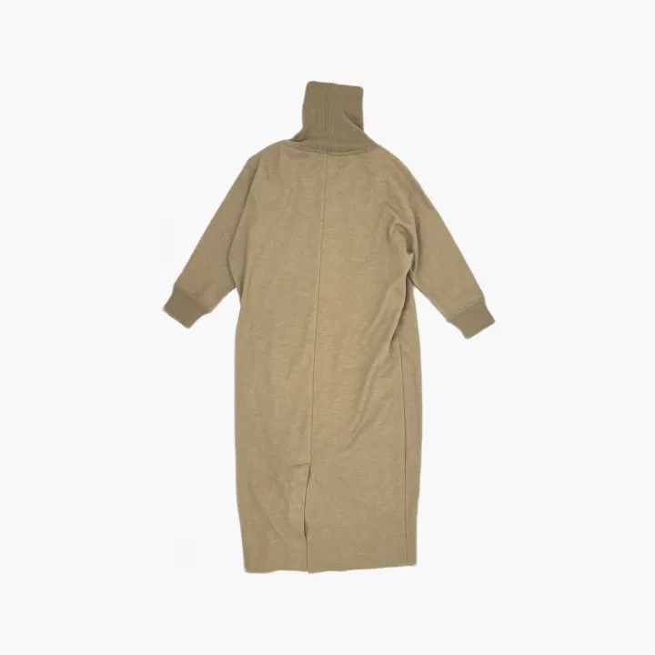 Max Mara Maxmara Stylish Beige High Neck Dress 0079 Size M / US 6-8 / IT 42-44 - 3 Thumbnail