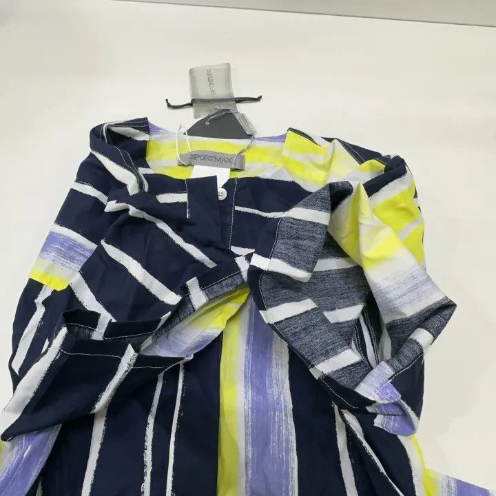 Max Mara Maxmara Stylish Irregular Short Sleeve Dress 0079 Size M / US 6-8 / IT 42-44 - 10 Thumbnail