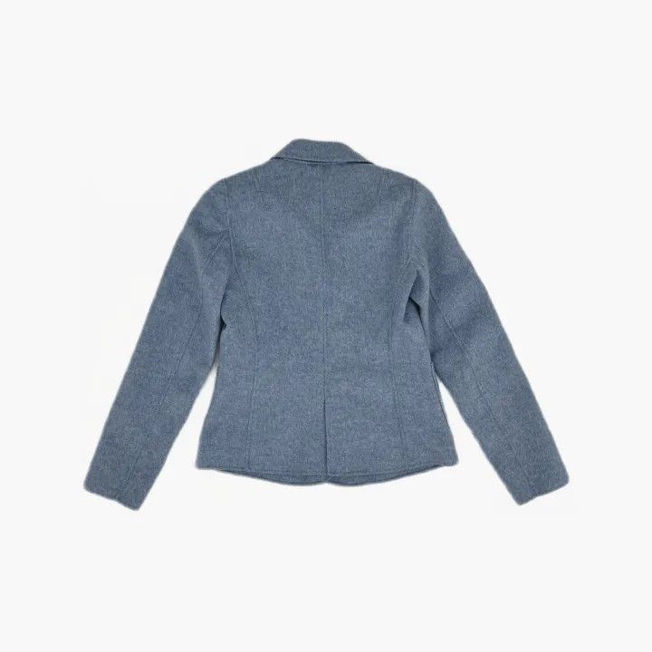 Maxmara Stylish Simple Blue Blazer 0079