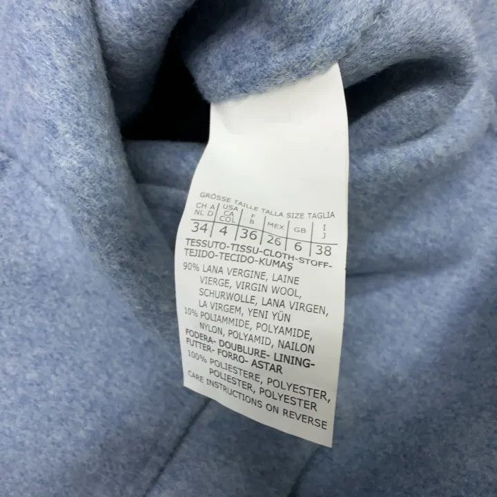 Maxmara Stylish Simple Blue Blazer 0079