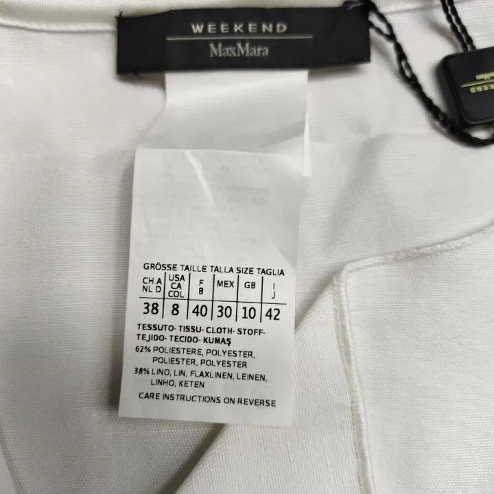 Max Mara MaxMara Sleeveless Elegant White Dress 0079 Size M / US 6-8 / IT 42-44 - 4 Thumbnail