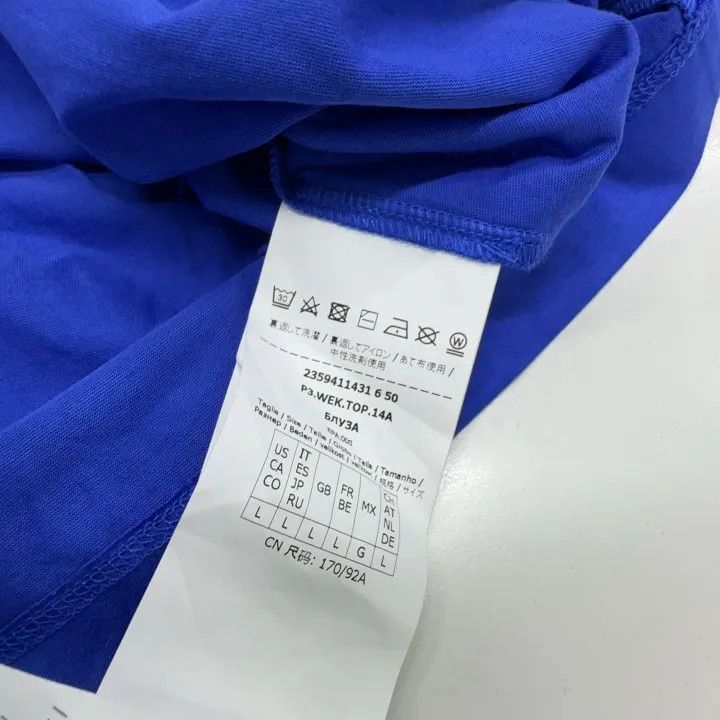 Max Mara MaxMara Weekend Embroidered Blue T-Shirt 0079 Size L / US 10 / IT 46 - 4 Thumbnail