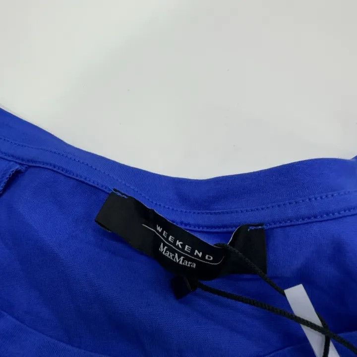 Max Mara MaxMara Weekend Embroidered Blue T-Shirt 0079 Size L / US 10 / IT 46 - 7 Thumbnail