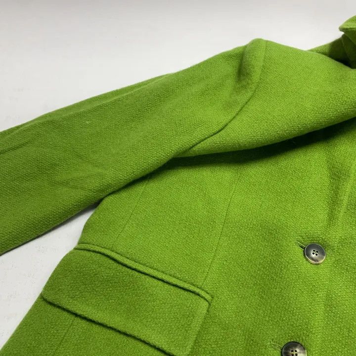 Max Mara Maxmara Green Single-Button Long Sleeve Blazer 0079 Size M / US 6-8 / IT 42-44 - 6 Thumbnail